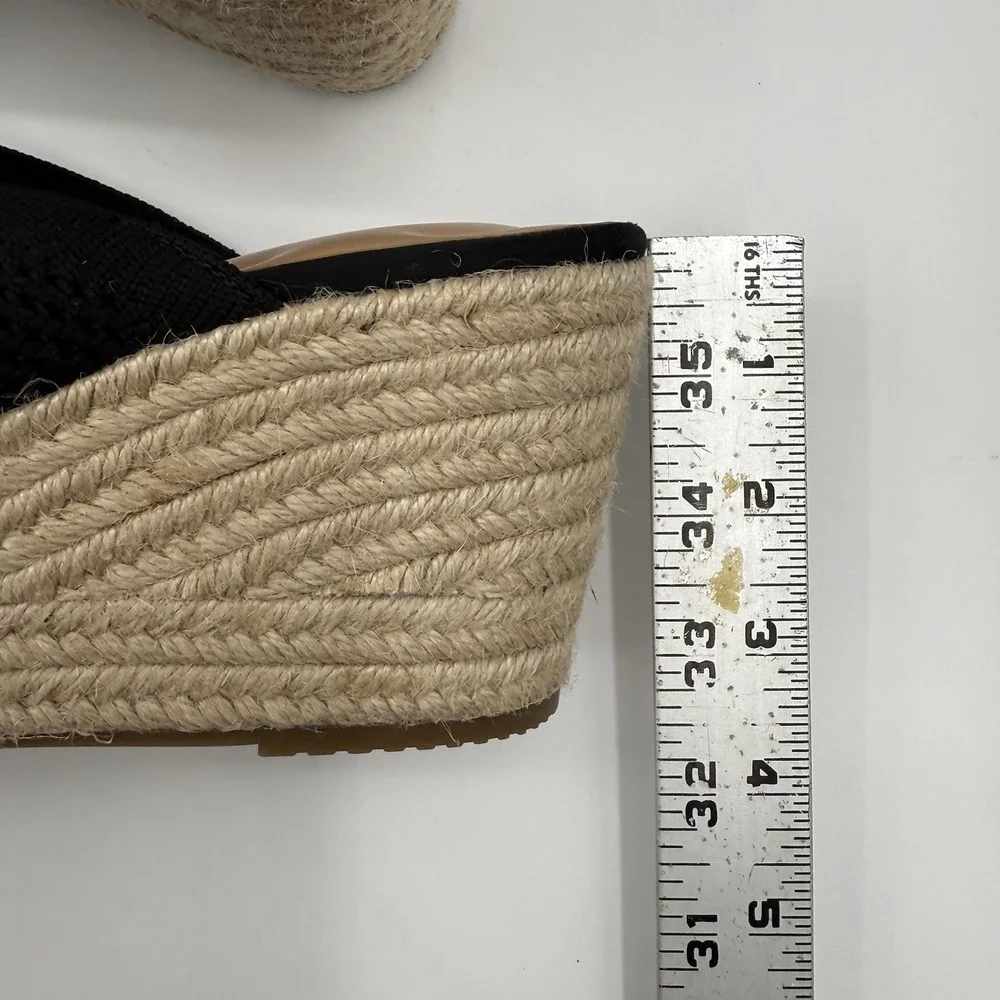Easy Spirit Sz 11 Jalen Wedge Espadrille Sandal Black NWOB Store Display 3